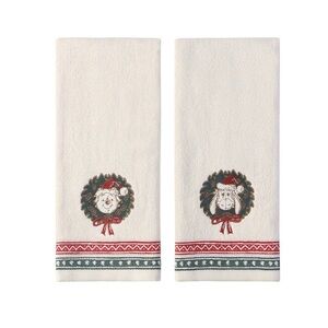 Winnie the Pooh and Eeyore Holiday Hand Towels Set of 2pc